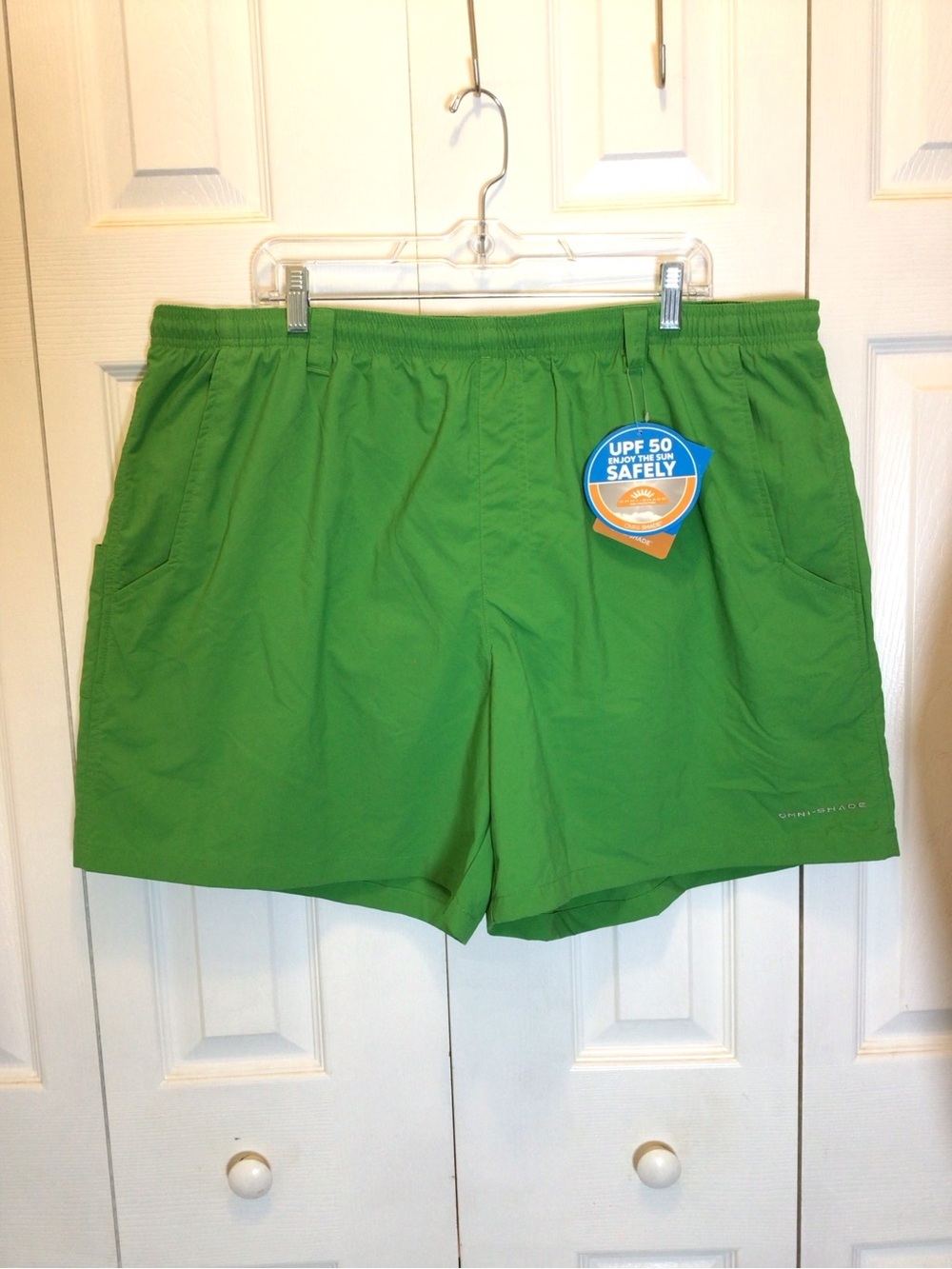 Columbia PFG Backcast III Water Shorts XXL Green UPF 50 Swim Trunks NWT - Picture 3 of 11